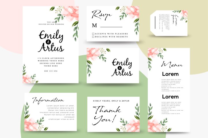 Beautiful Wedding Invitation Cards