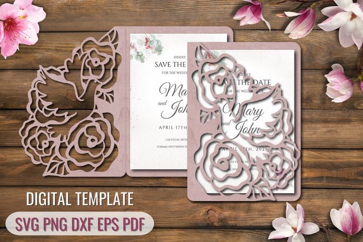 Bird Wedding Invitation Templates