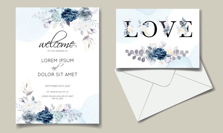 Elegant Wedding Invitation Cards