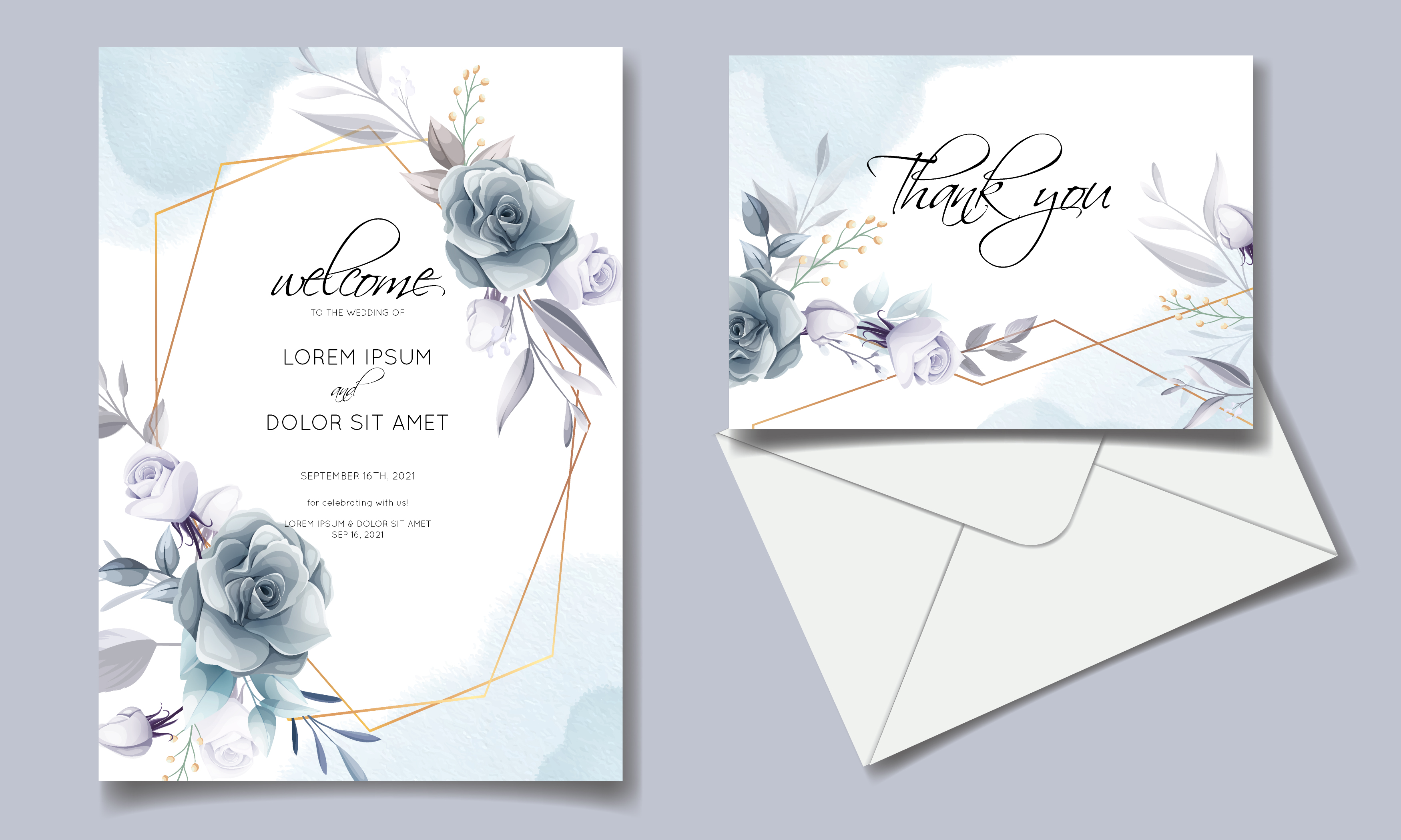 Elegant Wedding Invitation Cards Graphic by dinomikael01 · Creative Fabrica