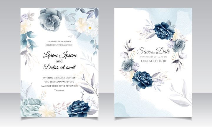 Elegant Wedding Invitation Cards