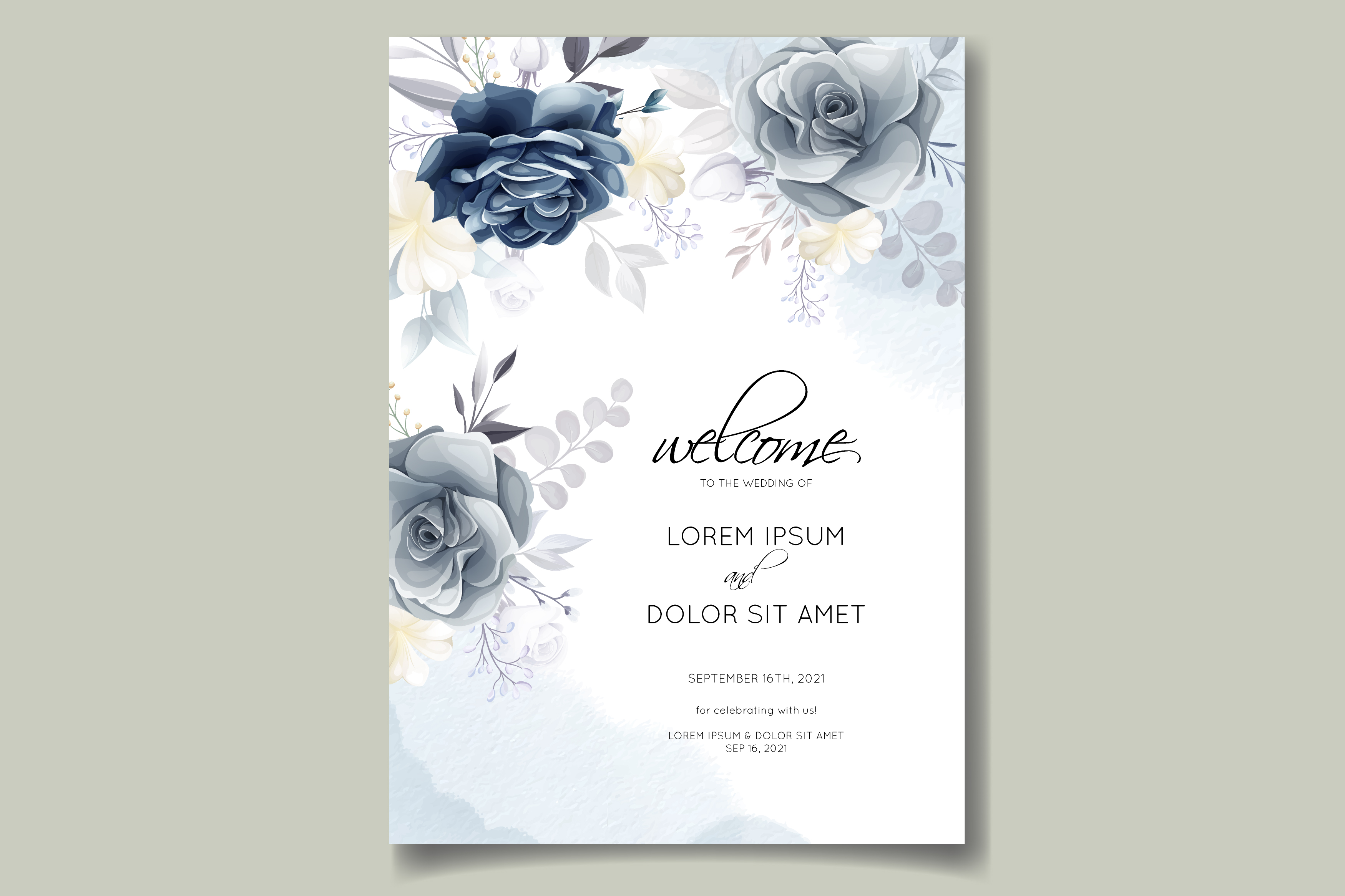 Elegant Wedding Invitation Cards Graphic by dinomikael01 · Creative Fabrica