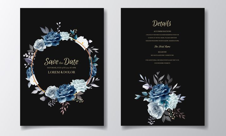 Elegant Wedding Invitation Cards