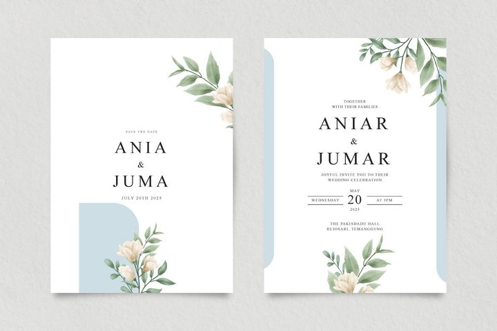 Elegant Wedding Invitations Set