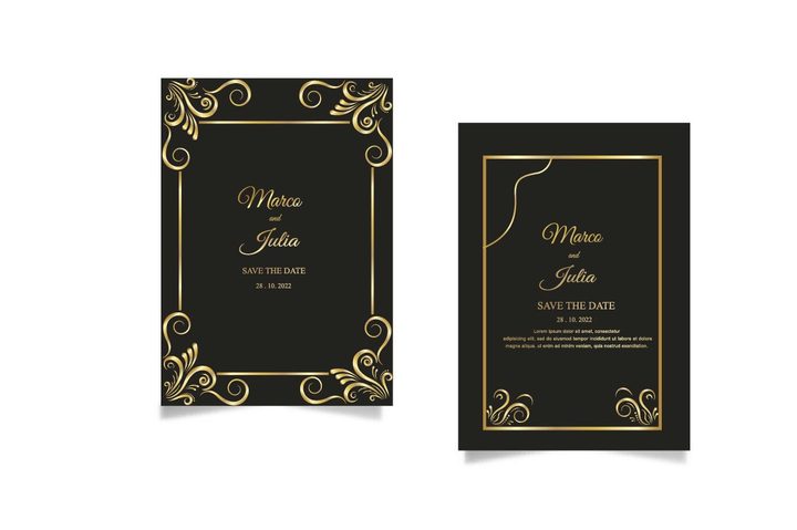 Elegant Wedding Invitations Template