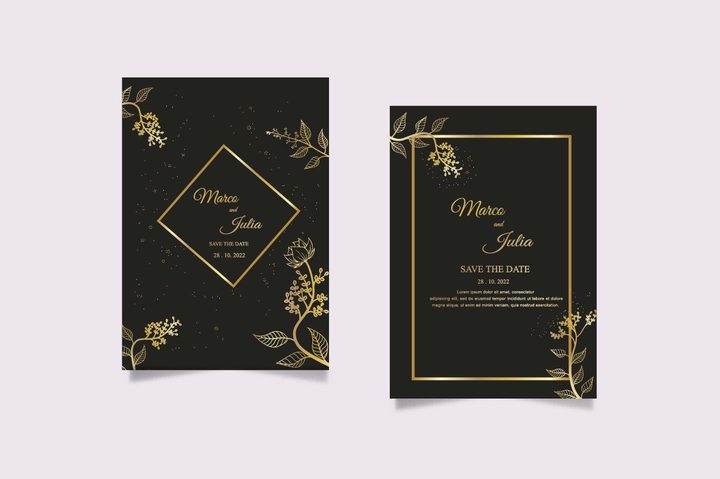 Elegant Wedding Invitations Template
