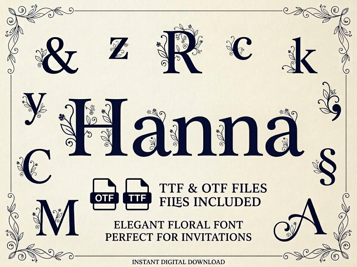 Hanna Font by Raholco · Creative Fabrica