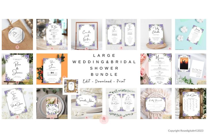 Large Wedding and Bridal Shower Bundle L