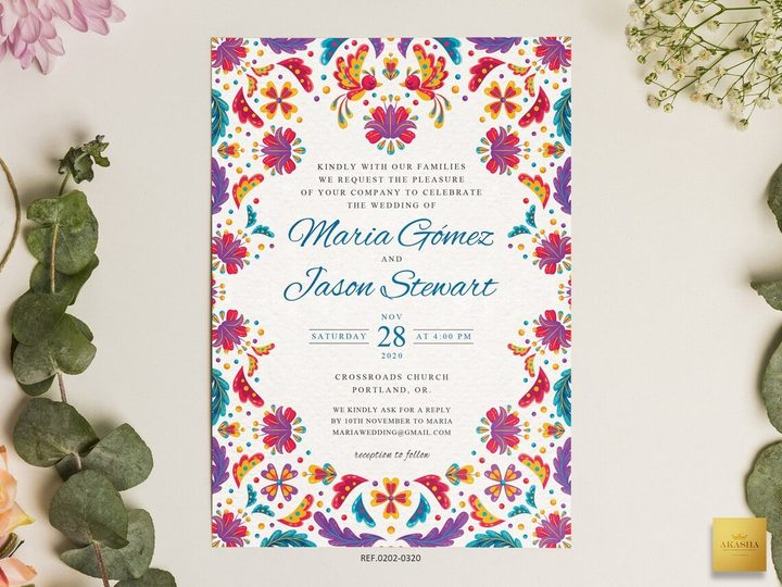 Mexican Wedding Invitation Template