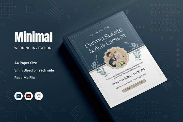 Minimal Wedding Invitation
