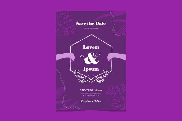 Minimal Wedding Invitation Template