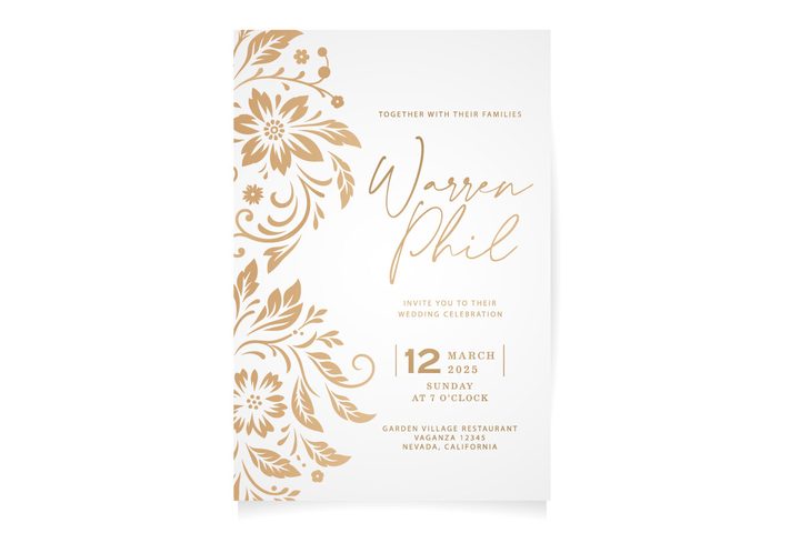 Three Wedding Invitation Cards